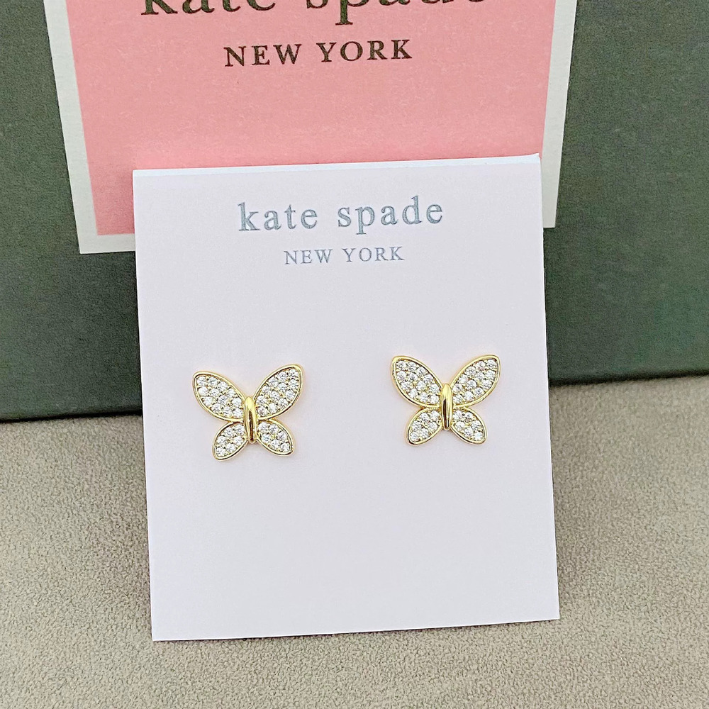 kate spade Butterfly Stud Earrings Full Diamond